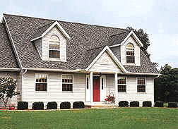 This house does not have any wood or vinyl exterior shutters installed. Exterior vinyl shutters could add curb appeal to this home.
