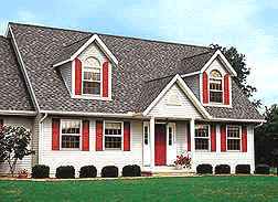 The house was fitted with our custom vinyl exterior shutters. The upper floor windows were fitted with our arched window shutters. Just imagine what vinyl exterior shutters will do for your house!