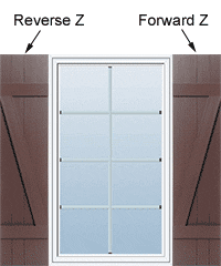 Half Pair of Outdoor Shutters