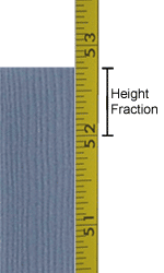 Fractional Height for External Vinal Shutters