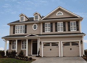 House with Decorative Shutters