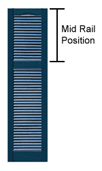 Outside Shutter Mid Rail Position