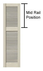 External Shutter Mid Rail Position
