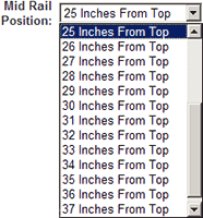 Shutter Divider Rail Dropdown Illustration