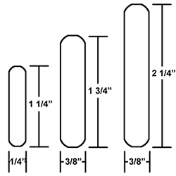 Louver Height for StyleCraft Louvered Wooden Shutters