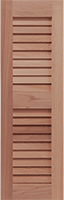 Louvered Wood Shutters