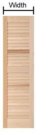 Width Measurement for Functional Wood Shutters and Decorative Wood Shutters