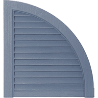 Alcoa Quarter Round Arch in Louvered Shutter Style