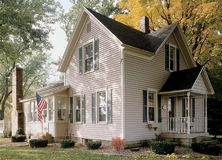 Alcoa Standard Louvered Shutters on American House