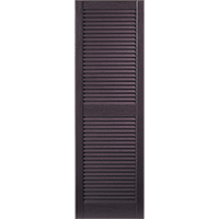 Alcoa Louvered Custom Vinyl Exterior Shutters Style AL-CL