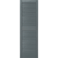 Alcoa Louvered Standard Sized Vinyl Exterior Shutters Style AL-SL