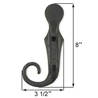 Flat Rat Tail Stay Measurements