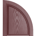 Mid America Raised Panel Quarter Round Arch Top for Custom Shutters