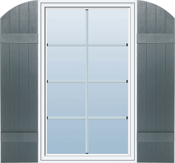 Mid-America J4A Shutters Installed in Reverse on a Rectangular Window