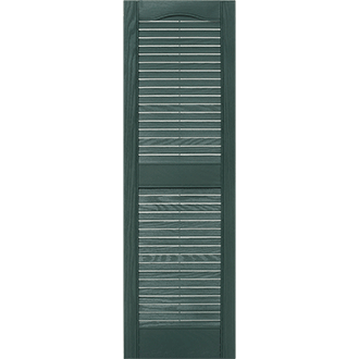 Mid America Louvered Custom Vinyl Exterior Shutters Style L1