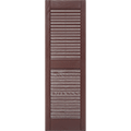 Mid America Louvered Custom Vinyl Exterior Shutters Style L2