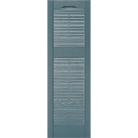 Mid America Louvered Custom Vinyl Exterior Shutters Style L3