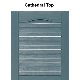 Vinyl Shutter top for Mid-America Style L3