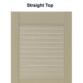 Mid-America Style L4 Close-up of Vinyl Outdoor Shutter Top