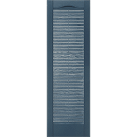 Mid America Louvered Custom Vinyl Exterior Shutters Style L5