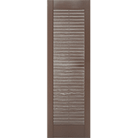 Mid America Louvered Custom Vinyl Exterior Shutters Style L6