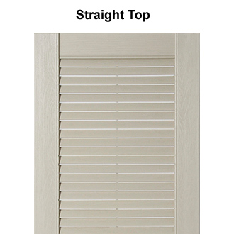 Outdoor Shutter Top Close-up View of Style LP2