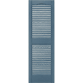 Mid America Louvered Standard Sized or Stock Vinyl Exterior Shutters Style ML