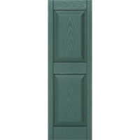 Mid America Raised Panel Standard Sized or Stock Vinyl Exterior Shutters Style MP