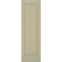 Mid America Raised Panel Custom Vinyl Exterior Shutters Style P1