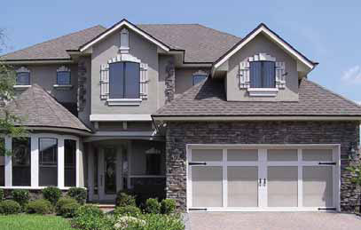 House with White Board and Batten Vinyl Shutters