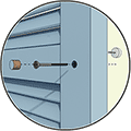 StyleCraft Direct Mount Kit for Decorative Wood Shutter Installation