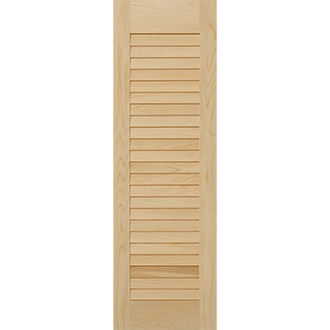 StyleCraft New England Style Louvered Wooden Shutters