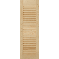 StyleCraft New England Style Louvered Wooden Shutters