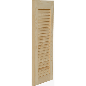 Louvered Classic Exterior Wood Shutters