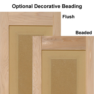 Decorative Beading on Wooden Raised Panel Exterior Shutters