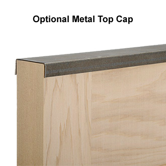 Top Cap for Exterior Wooden Shutters