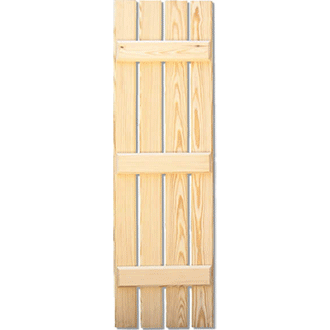 Spaced Wooden Board and Batten Shutters