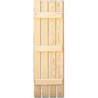 Spaced Wooden Board and Batten Shutters